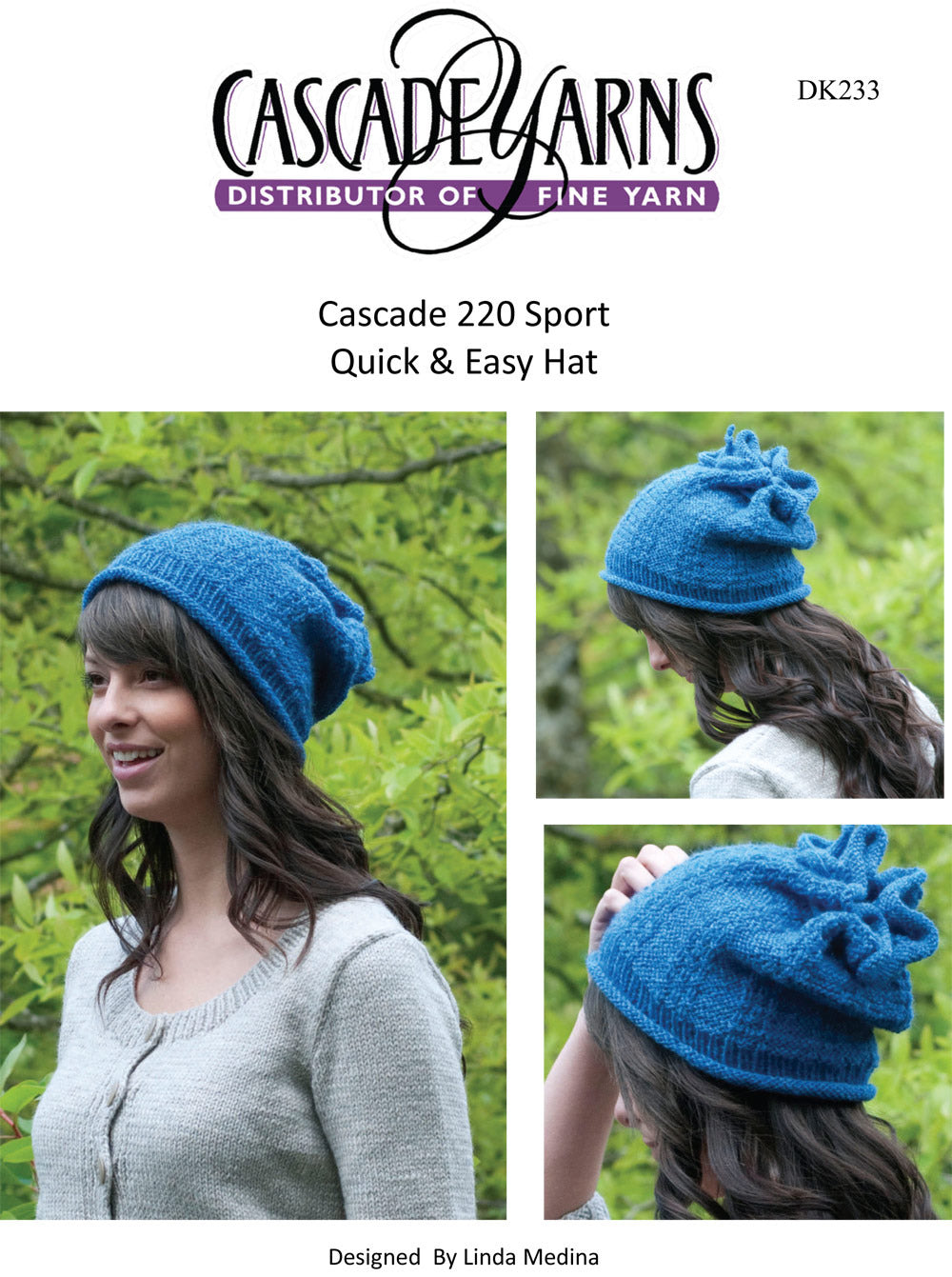 Cascade Yarns DK Quick & Easy Hat Knitting Pattern
