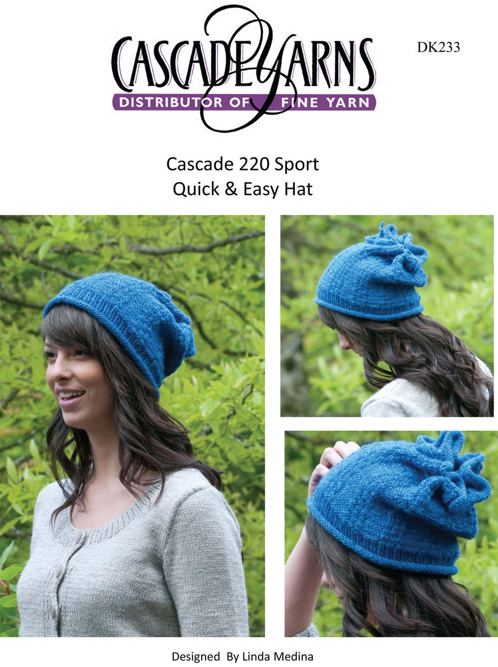 Cascade Yarns DK Quick & Easy Hat Knitting Pattern