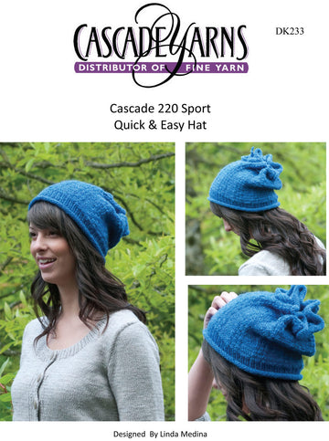 Cascade Yarns DK Quick & Easy Hat Knitting Pattern