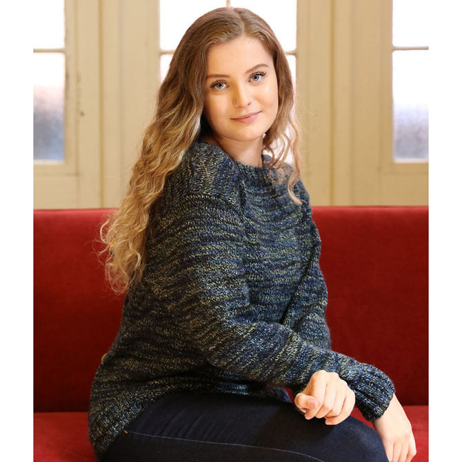 Plymouth Yarn Boyfriend Pullover Jumper Knitting Pattern