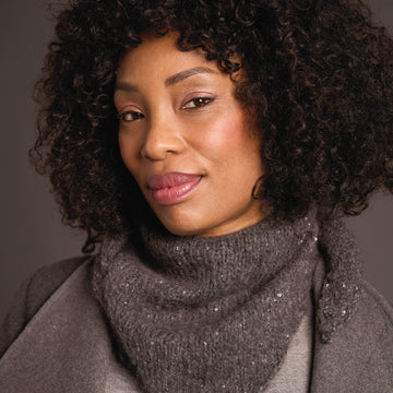 Gardner In Rowan Alpaca Sparkle Scarf Knitting Pattern