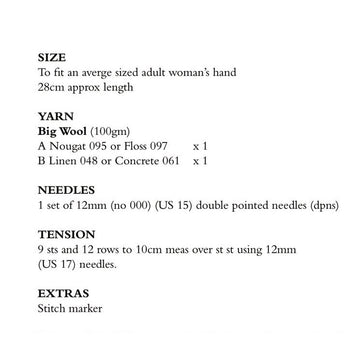 Striped Mittens in Rowan Big Wool - RTP008-00010-ENP - PDF