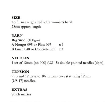 Striped Mittens in Rowan Big Wool - RTP008-00010-ENP - PDF