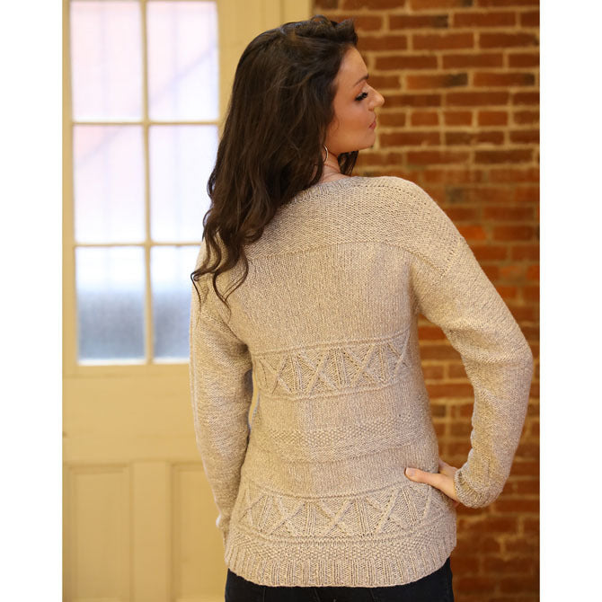 Plymouth Yarn Sea Span Cables and Texture Pullover Knitting