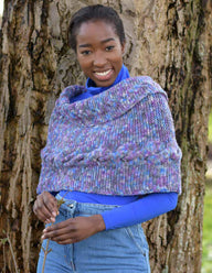 Rica Poncho Cape Knitting Pattern