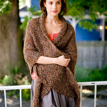 Honest Warmth Shawl Wrap Knitting Pattern