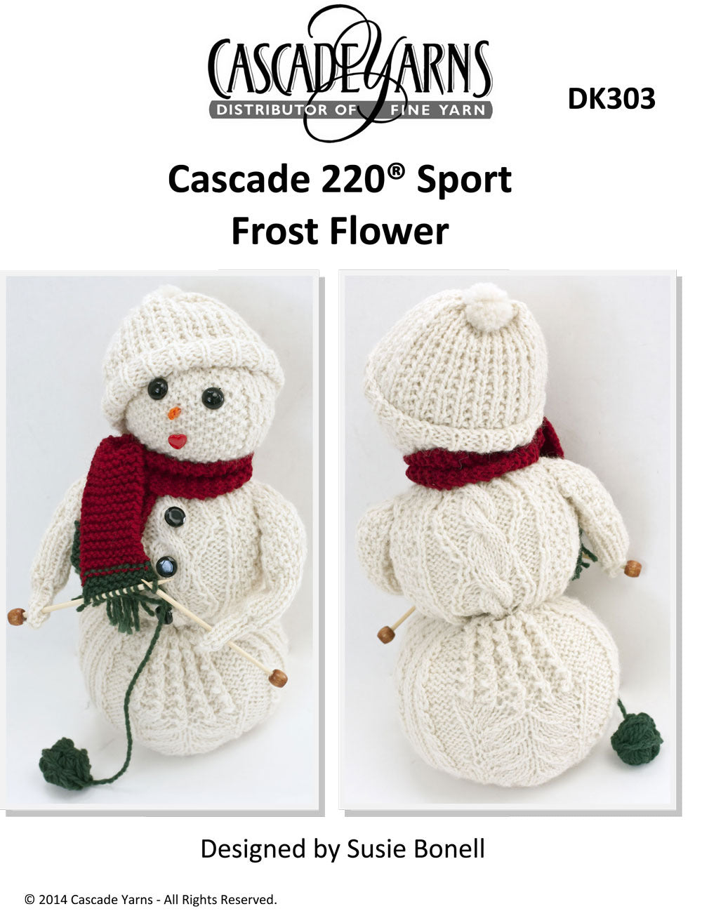 Cascade Yarns DK Frost Flower Homeware Knitting Pattern