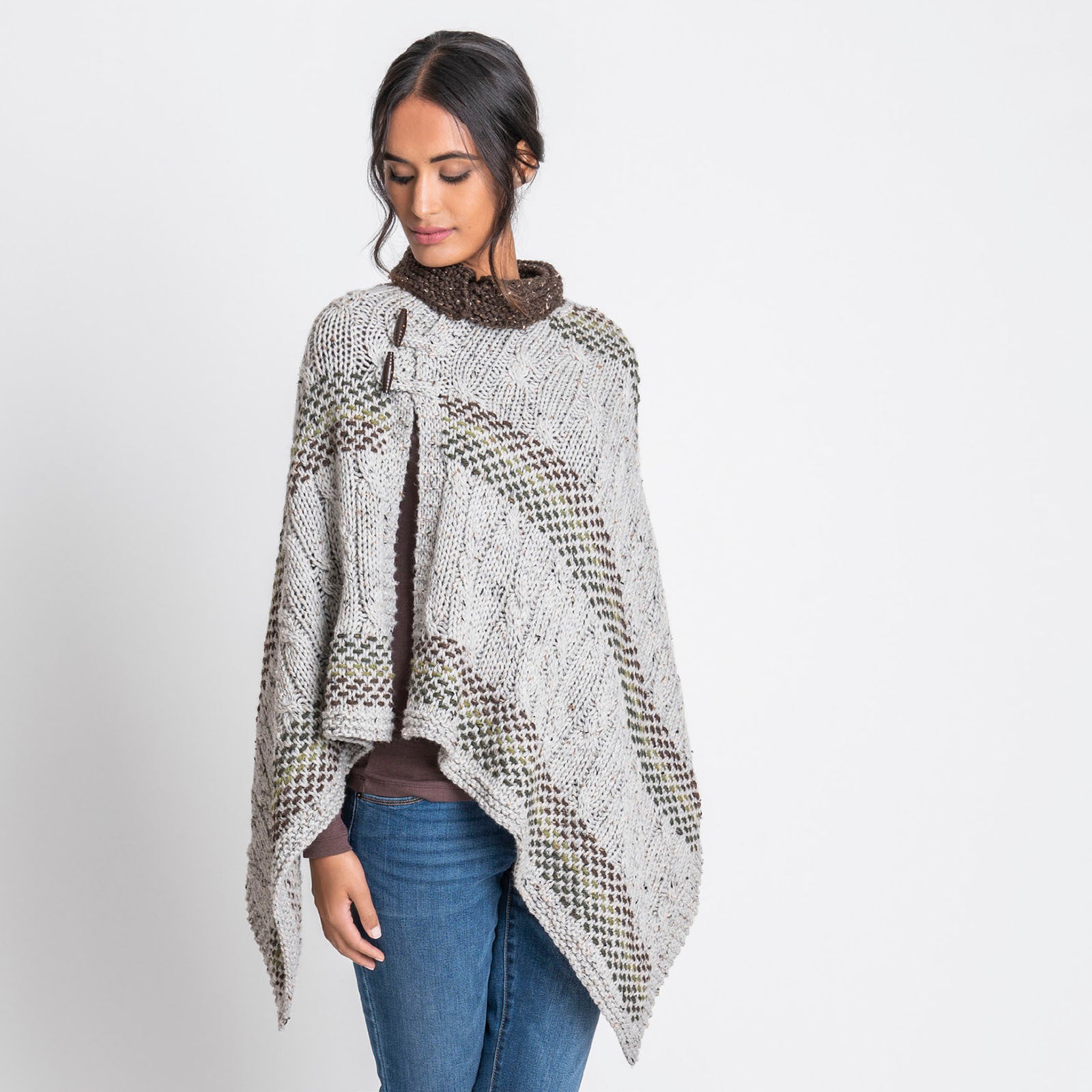 Blue Sky Fibers Stillwater Cape Knitting Pattern