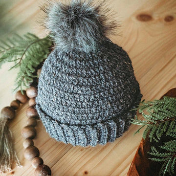 Extended Half Double Crochet Hat