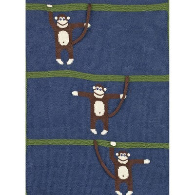 Cascade Yarns W Monkey Business Blanket Knitting Pattern