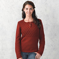 Valley Yarns Rosewood Henley Knitting Pattern