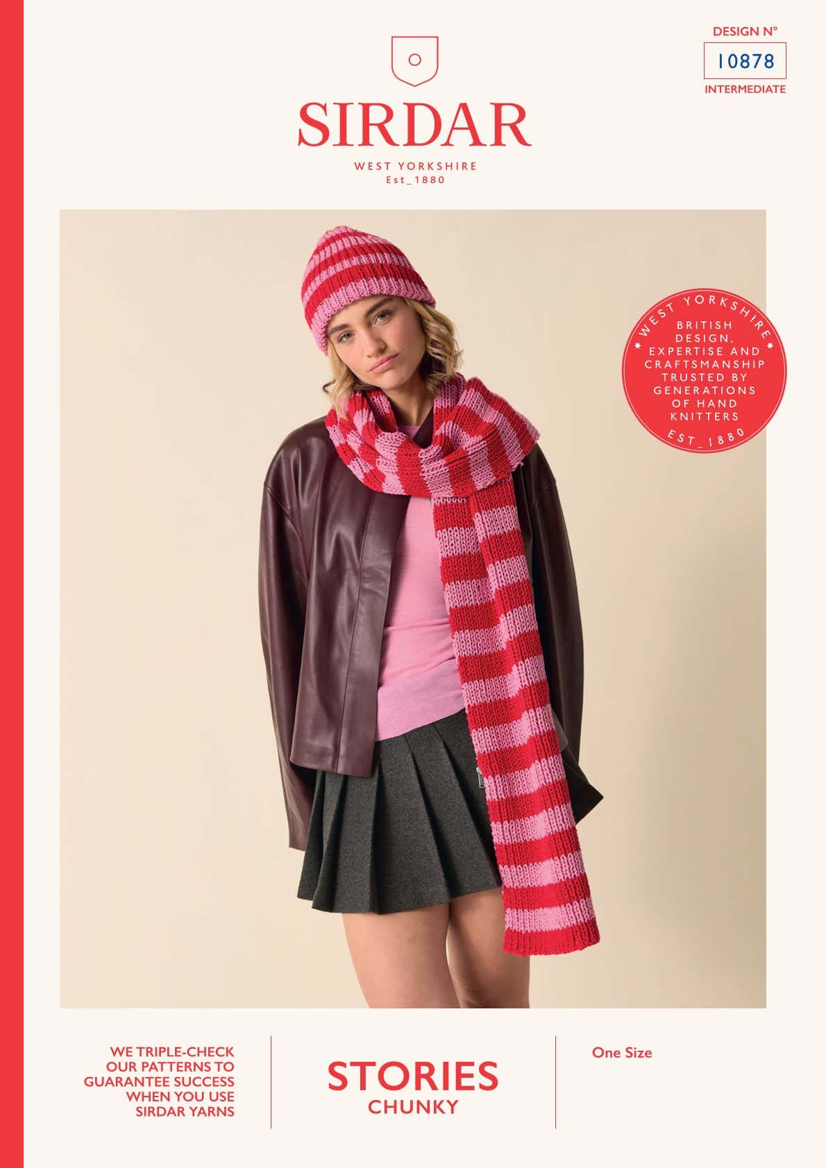 Preppy Scarf Set Hat Knitting Pattern