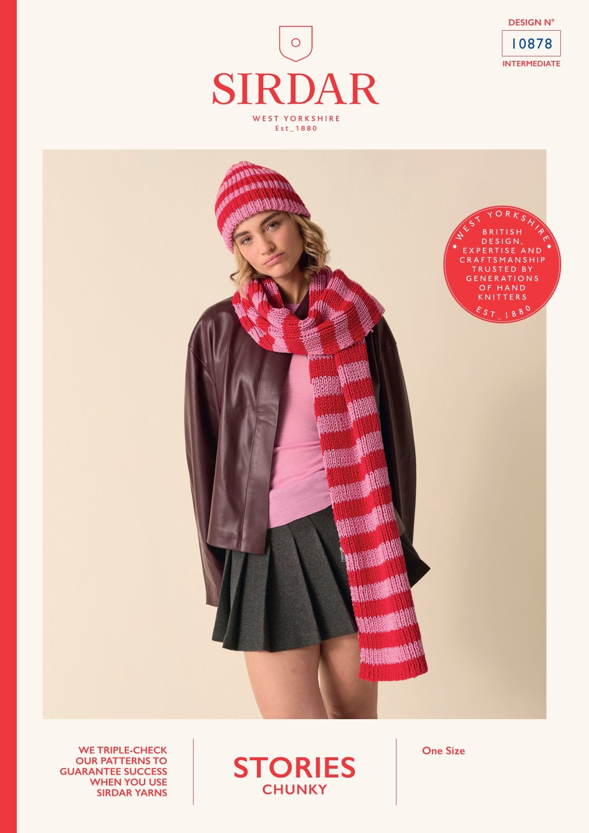 Preppy Scarf Set Hat Knitting Pattern