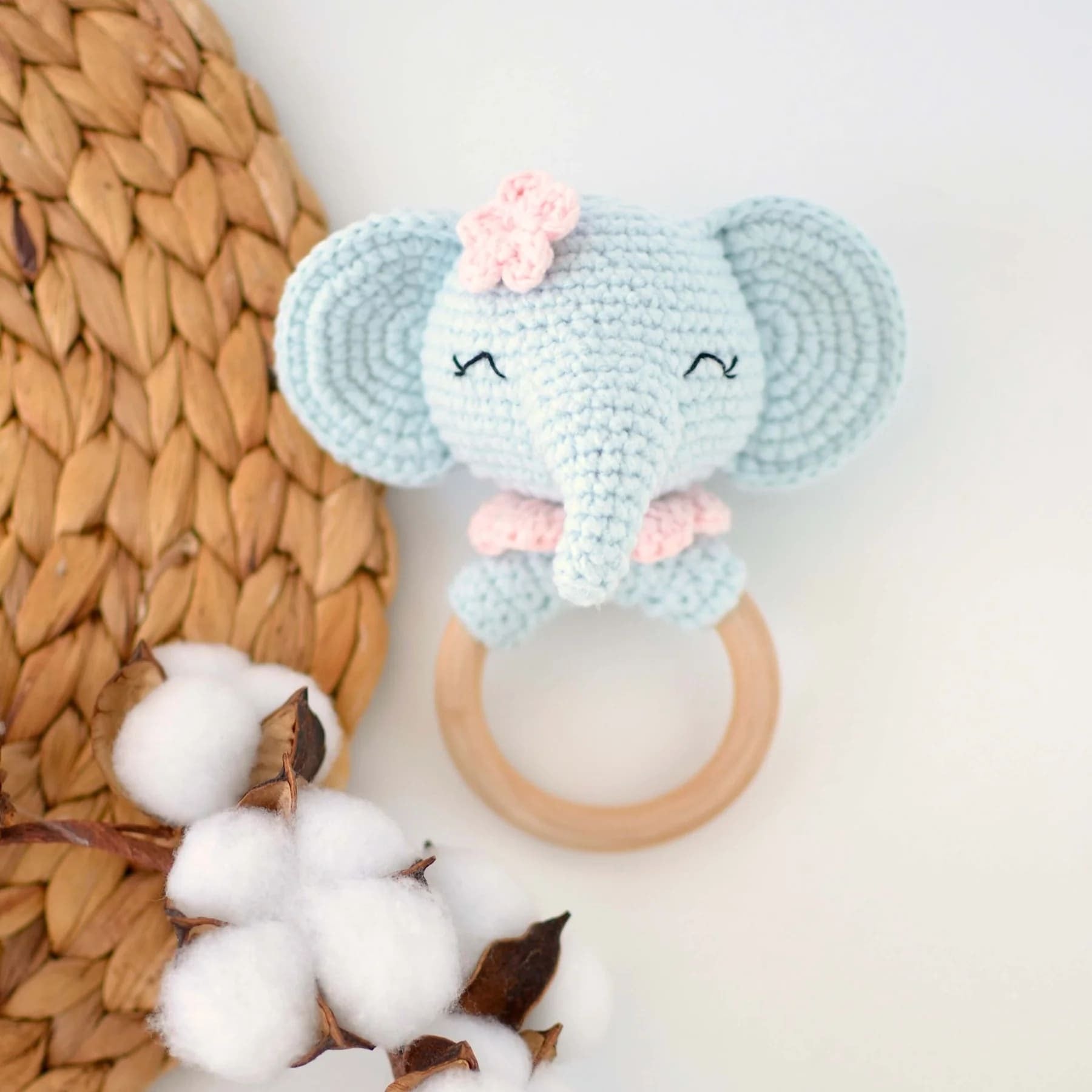 Decorative Teething Ring Accessory Crochet Pattern