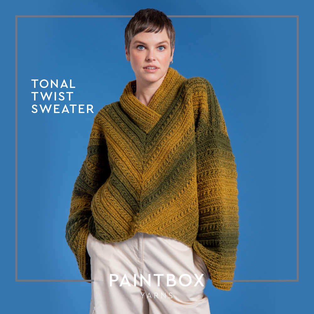Tonal Twist Sweater - Free Crochet Pattern for Women Pattern