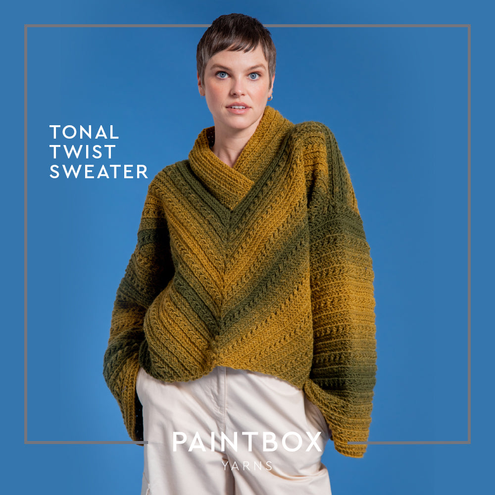 Tonal Twist Sweater - Free Crochet Pattern for Women Pattern