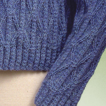 Twisted Cable and Diamond Turtleneck #122