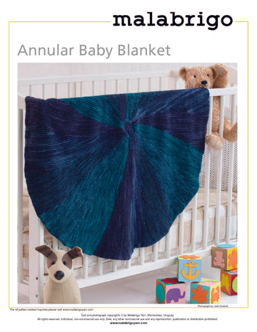 Annular Baby Blanket in Malabrigo Merino Worsted Gradient Set - PDF (Free)