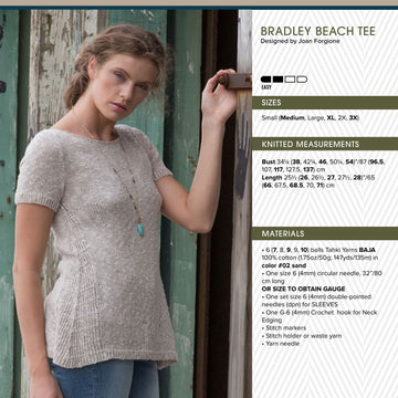 Tahki Yarns Bradley Beach Tee Knitting Pattern