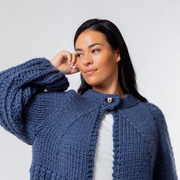 MillaMia Sam Brioche Cardigan Knitting Pattern