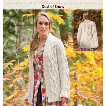 Classic Elite Yarns Dust of Snow Cardigan Knitting Pattern