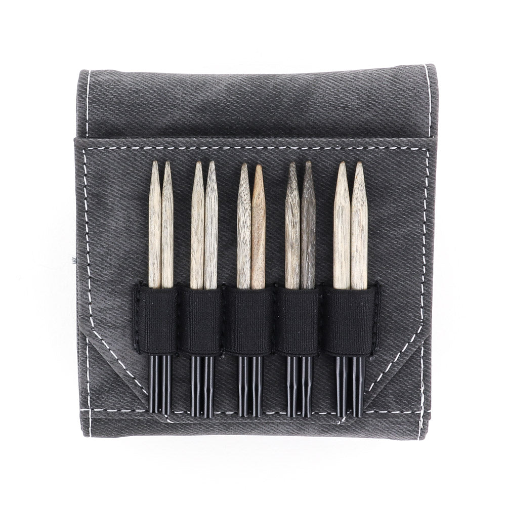 Lykke Driftwood 3.5" Interchangeable Needles Starter Set in Grey Color