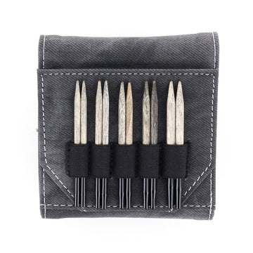 Lykke Driftwood 3.5" Interchangeable Needles Starter Set in Grey Color