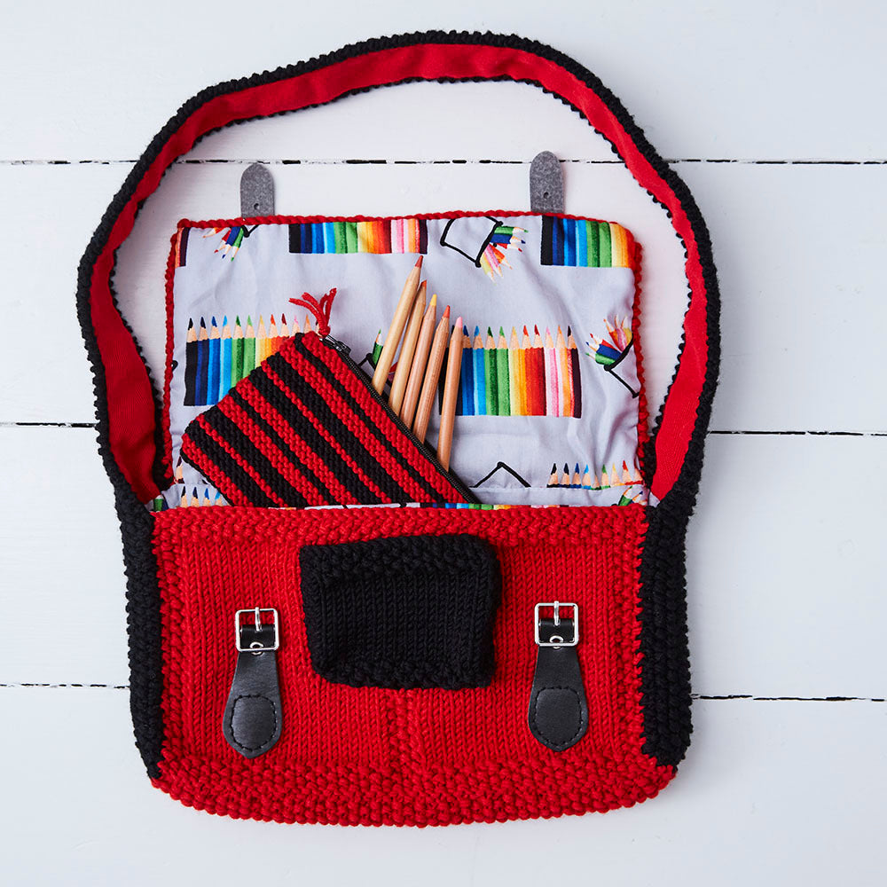 Debbie Bliss Bobby Satchel, Pencil Case & Hat Knitting