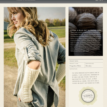 Blue Sky Fibers Tatras Fingerless Mitts Knitting Pattern
