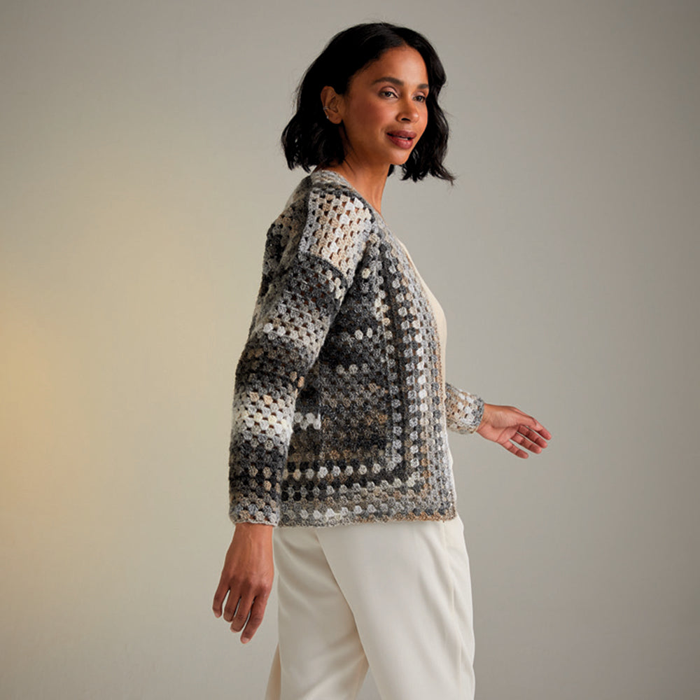 Sirdar Moon & Stars Cardigan Crochet Pattern