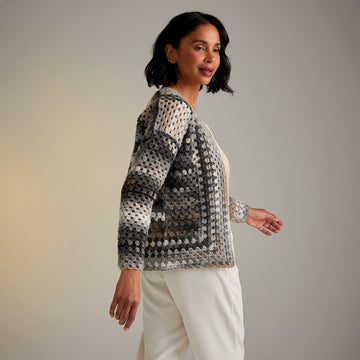 Sirdar Moon & Stars Cardigan Crochet Pattern