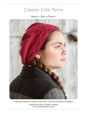 Classic Elite Yarns Marta Hat Knitting Pattern