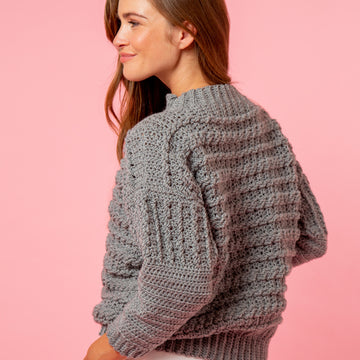 Paintbox Yarns Cinnamon Swirl Sweater Crochet Pattern