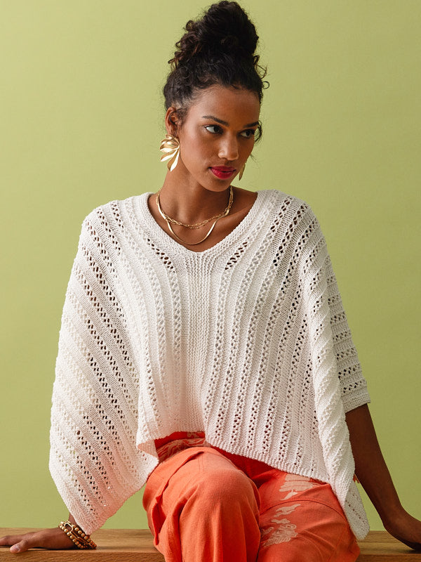 Marbella Poncho Cape Knitting Pattern