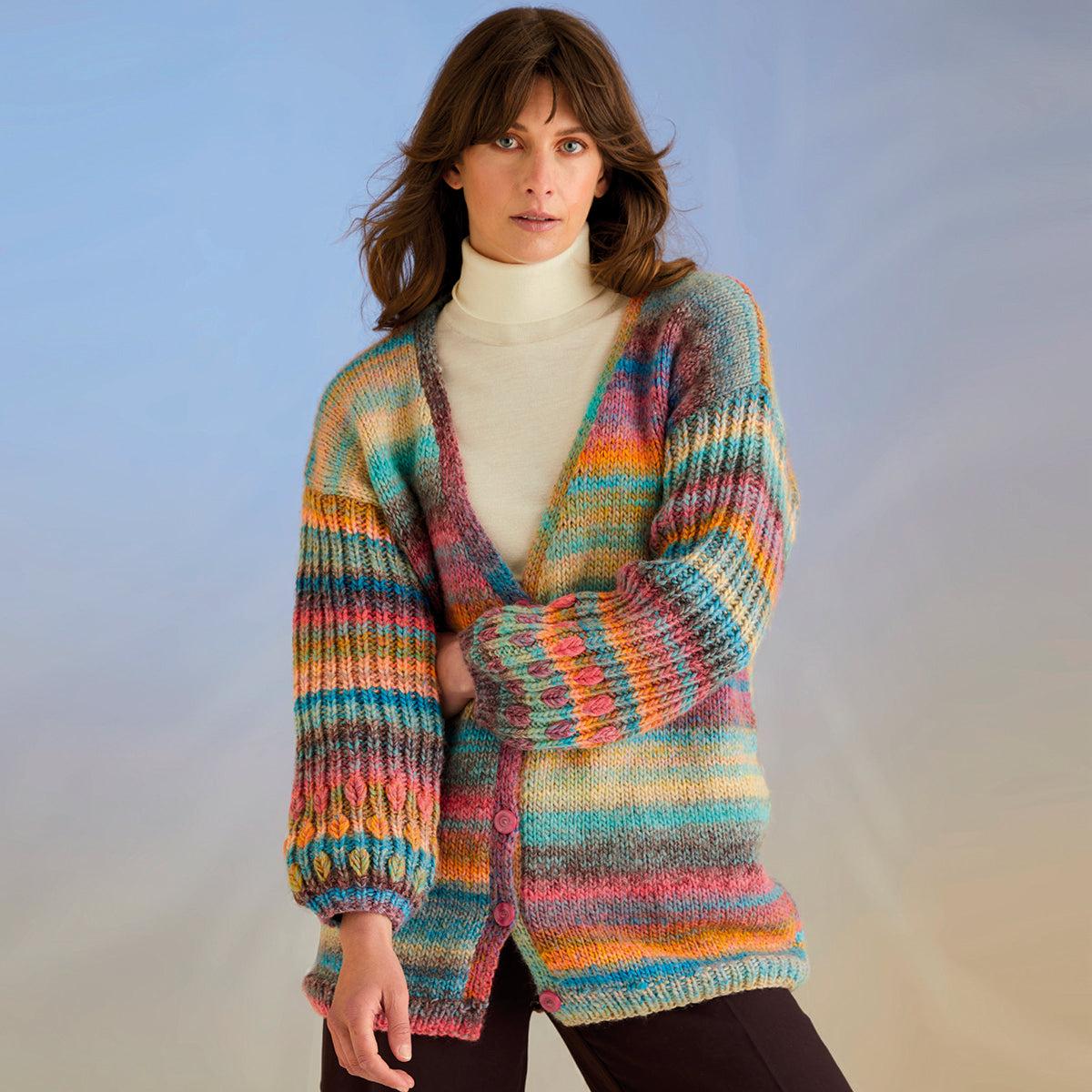 Sirdar Coral Sleeves Cardigan Knitting Pattern