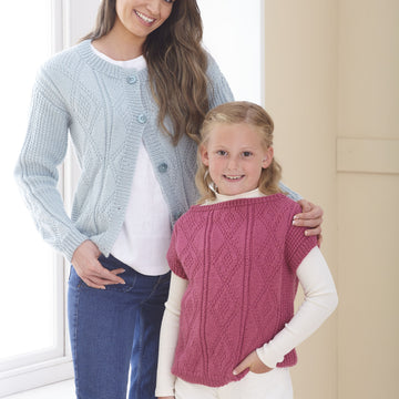 Cardigan, Sweaters & Top in King Cole Orchard DK - P6266 - Leaflet