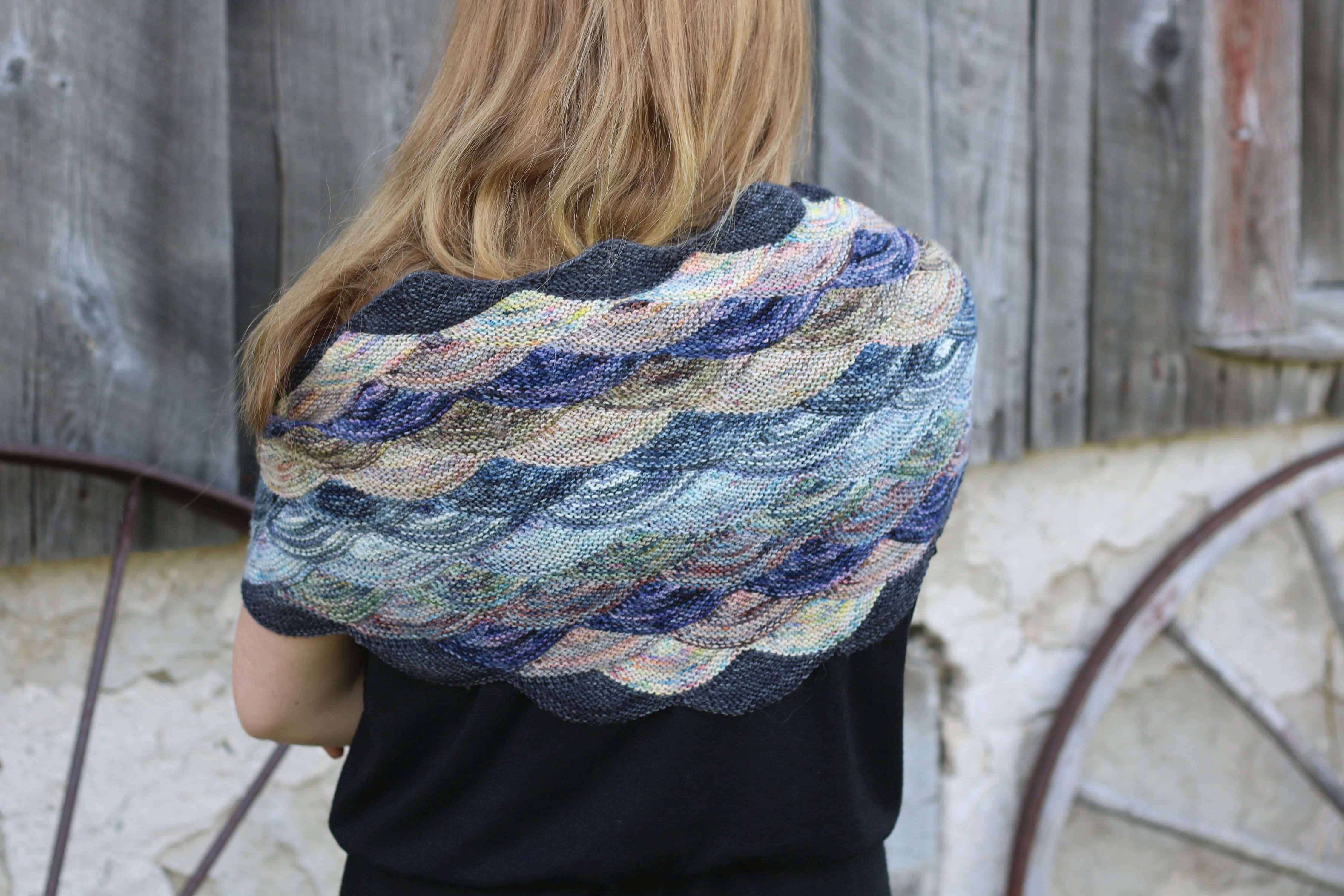 Koigu Nude Pencil Box Petite Shawl Wrap Knitting Pattern