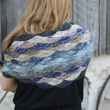 Koigu Nude Pencil Box Petite Shawl Wrap Knitting Pattern