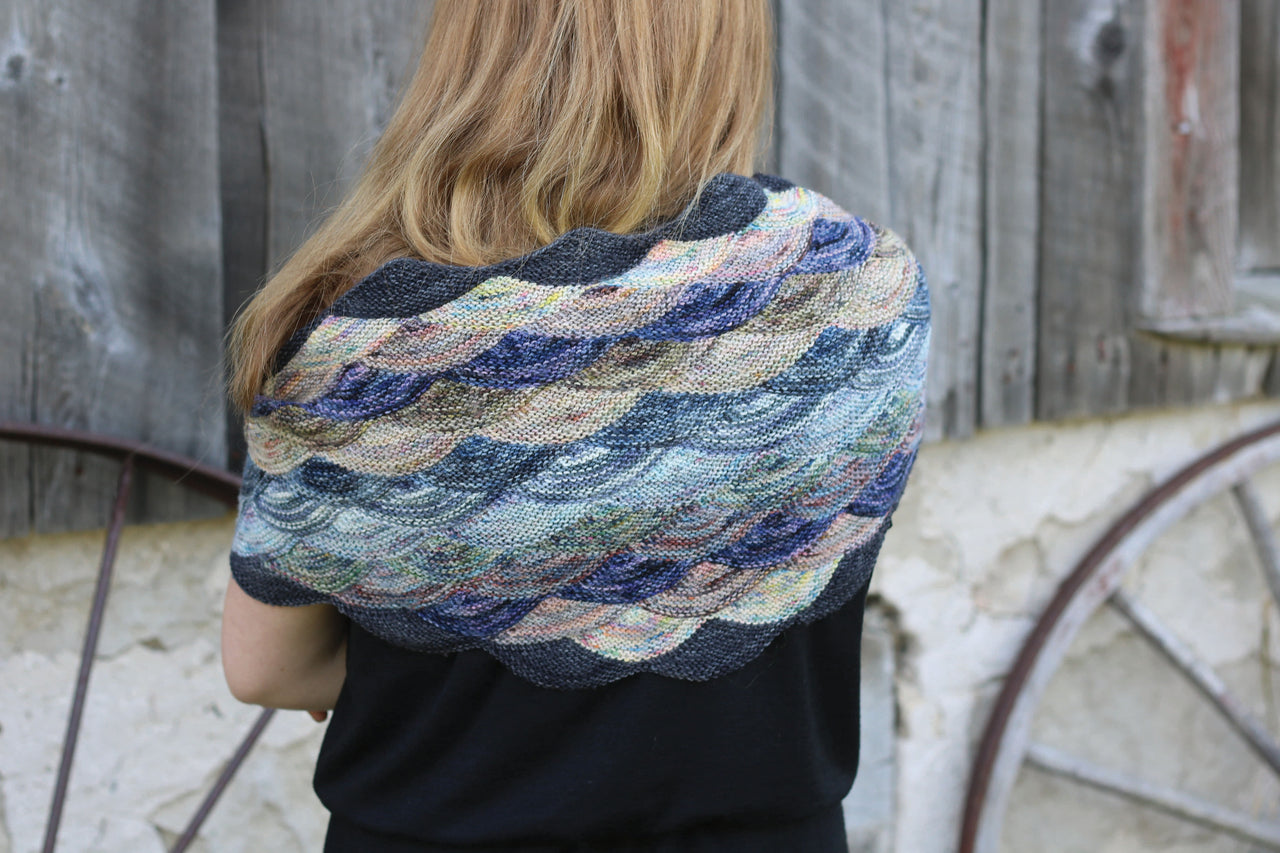 Koigu Nude Pencil Box Petite Shawl Wrap Knitting Pattern