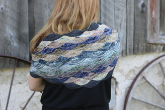Koigu Nude Pencil Box Petite Shawl Wrap Knitting Pattern