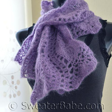 #34 Wavy Edged Crochet Scarf