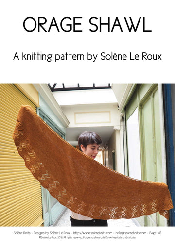 Solène Knits Orage Shawl PDF
