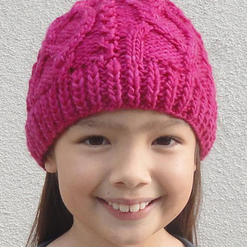#160 Meandering Cables One-Ball Hat