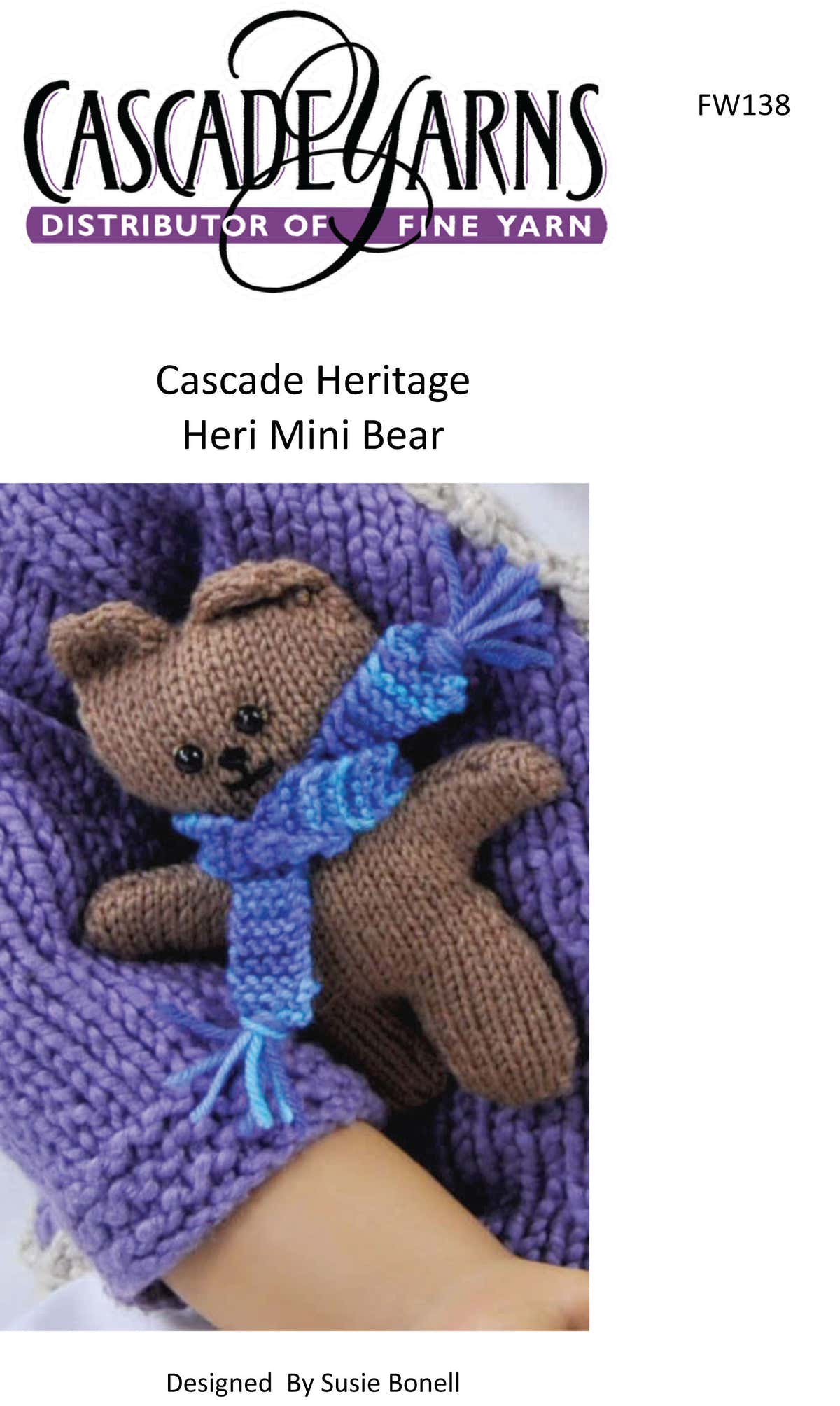 Heri Mini Bear Toy Knitting Pattern