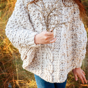 Starlette Cable Crochet Poncho