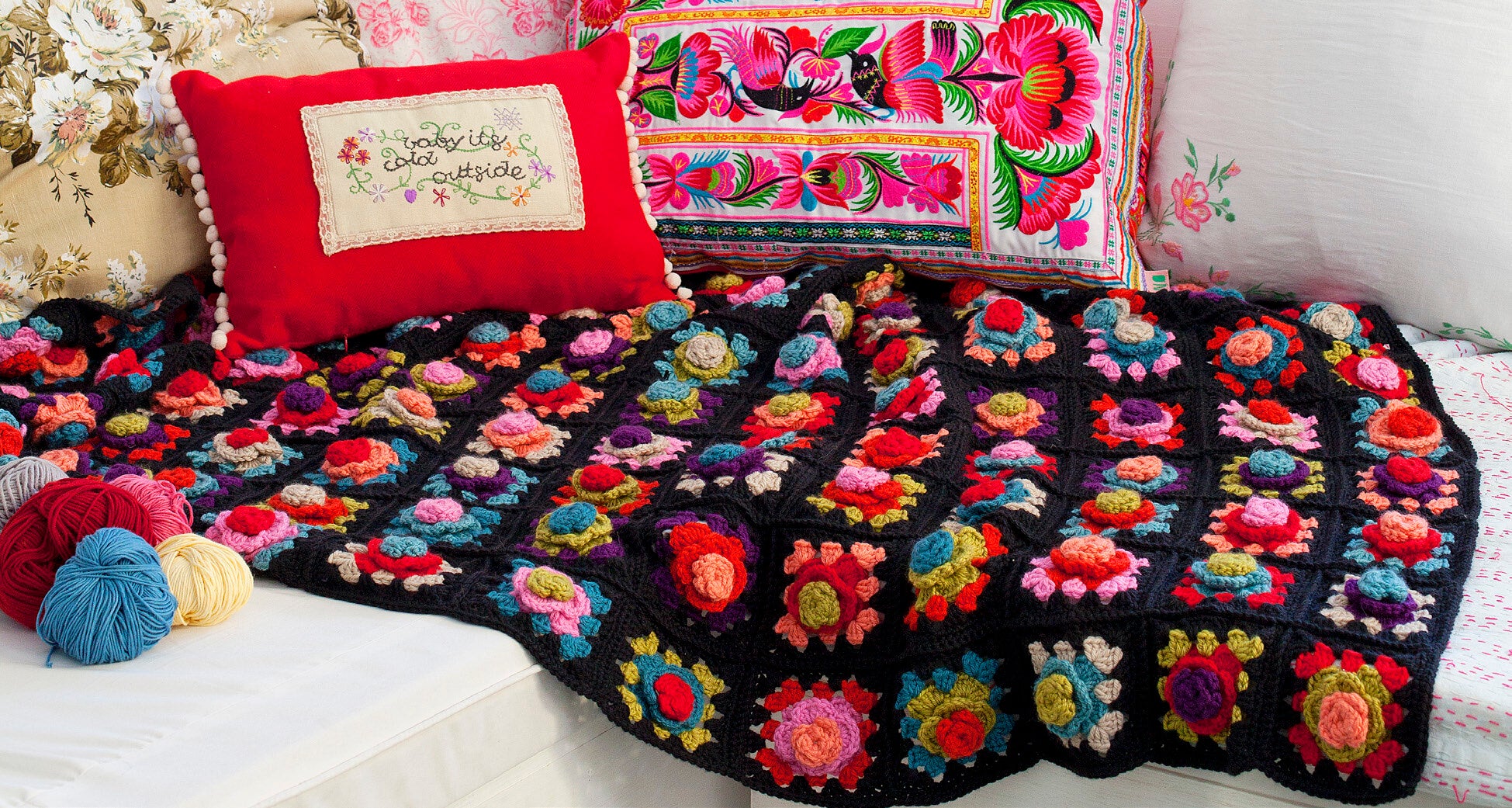 Debbie Bliss Flamenco Blanket Crochet Pattern