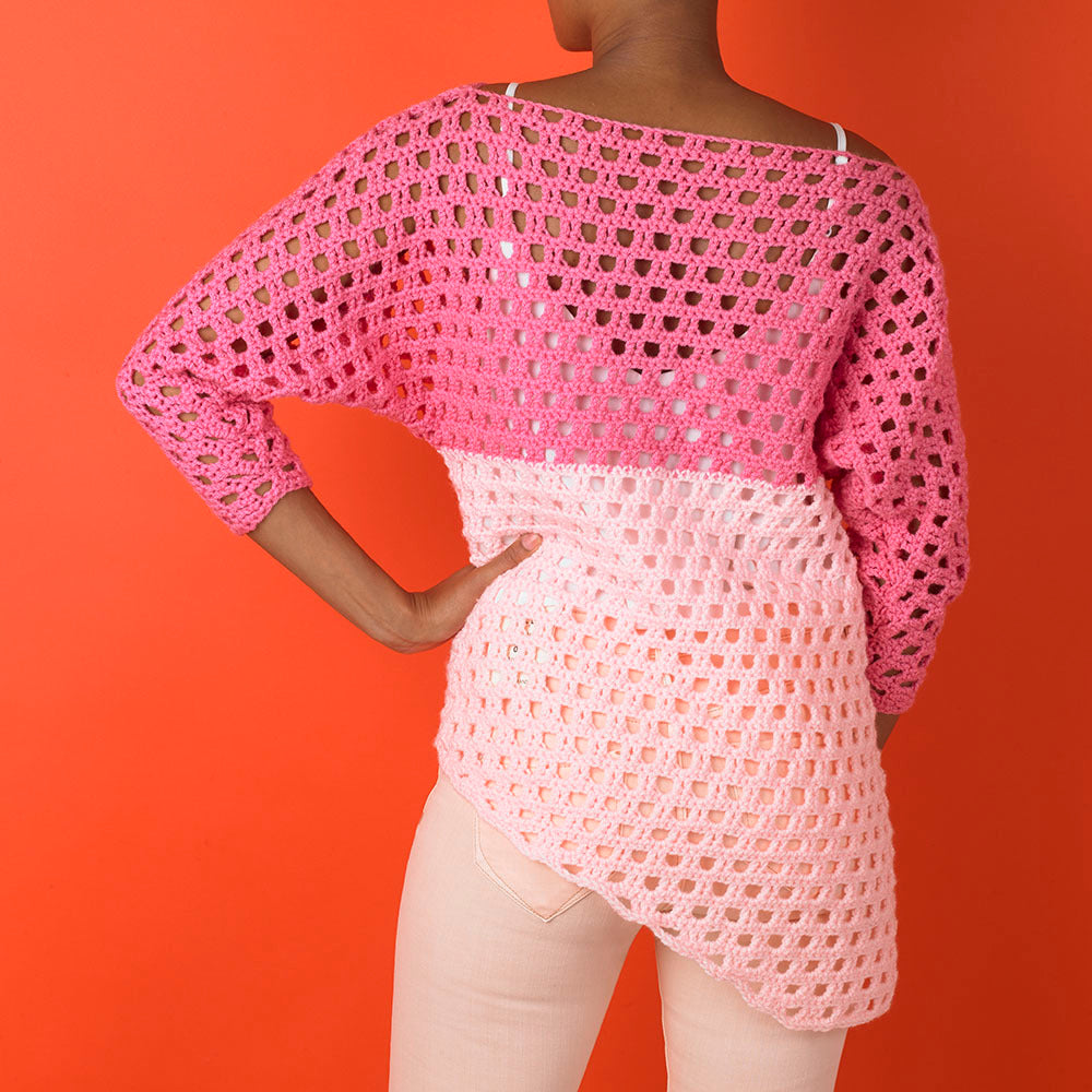 Paintbox Yarns Adorable Asymmetric Top Crochet Pattern