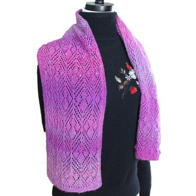 Jojoland Grass Pink Scarf Knitting Pattern