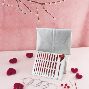 KnitPro Holiday Gift Set - Afghan Tunisian Crochet Hook Set - "Amore"