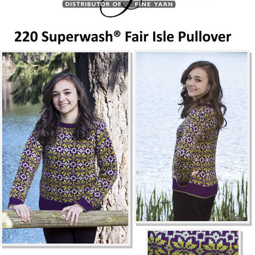 Women's Fair Isle Pullover Jumper Knitting Pattern